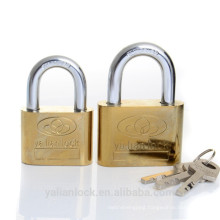 Big Round Corner Titanium Plated Padlock Vane Key